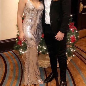 Sequin Champagne Dress